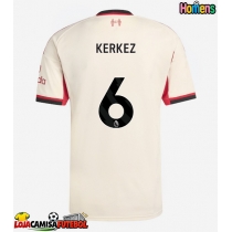 Camisa de Futebol Liverpool Milos Kerkez #6 Equipamento Secundário 2025-26 Manga Curta